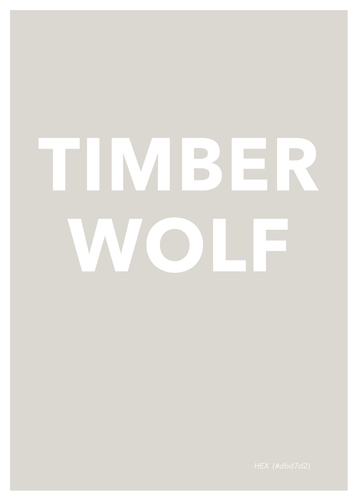 Timber Wolf Poster